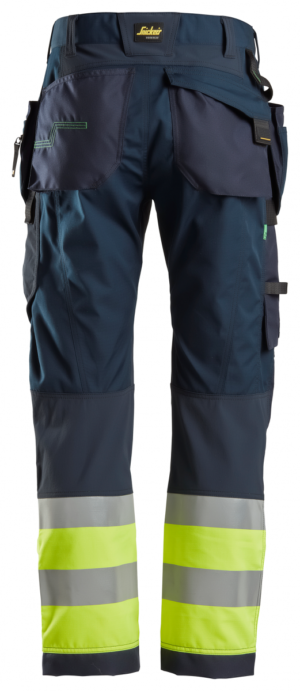 6931 High-Vis Werkbroek +HP Klasse 1 Navy/Geel