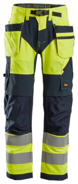 6932 High-Vis Werkbroek +HP Klasse 2 Geel/Navy