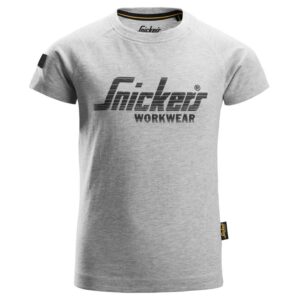 7514 Junior Logo T-Shirt Gemeleerd Grijs