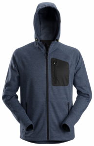 8041 Flexi Fleece Vest Hoodie Navy