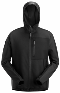 8044 Flexi Tussenlaag Hoodie met Rits Zwart