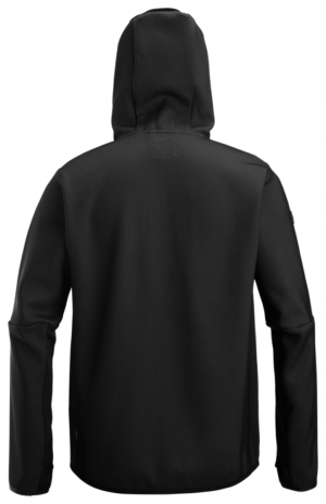 8044 Flexi Tussenlaag Hoodie met Rits Zwart