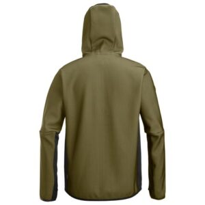 8044 Flexi Tussenlaag Hoodie met Rits Khaki