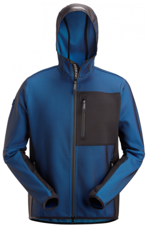 8044 Flexi Tussenlaag Hoodie met Rits Blauw