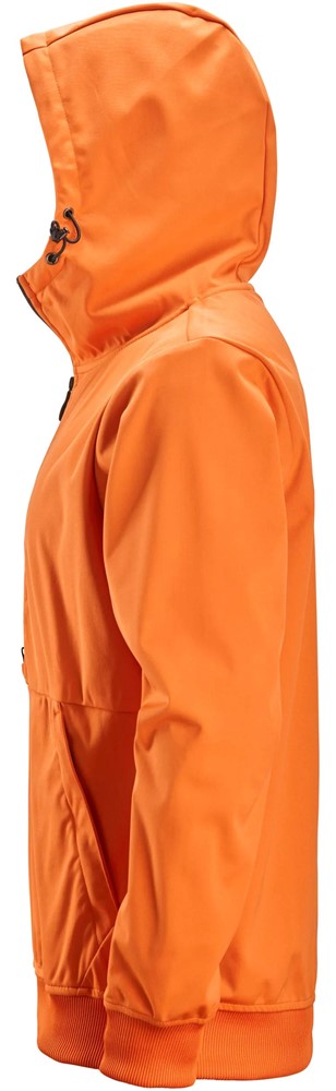 8400 Windblocker Stretch Hoodie met Halve Rits Oranje