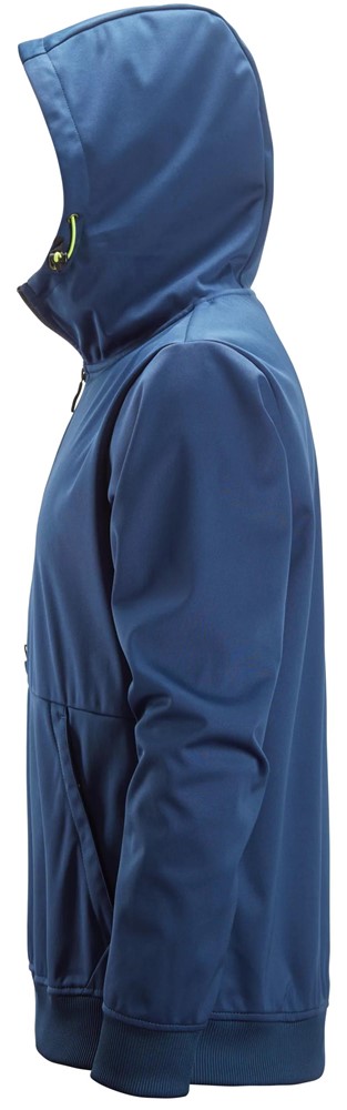 8400 Windblocker Stretch Hoodie met Halve Rits Diep Blauw