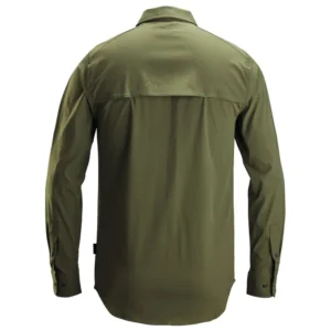 8521 Lite Work Werkhemd Lange Mouwen Khaki