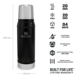 Legendary Classic Bottle Thermos 0.75L Zwart