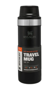 Trigger Action Travel Mug Thermos 0,47L Mat Zwart