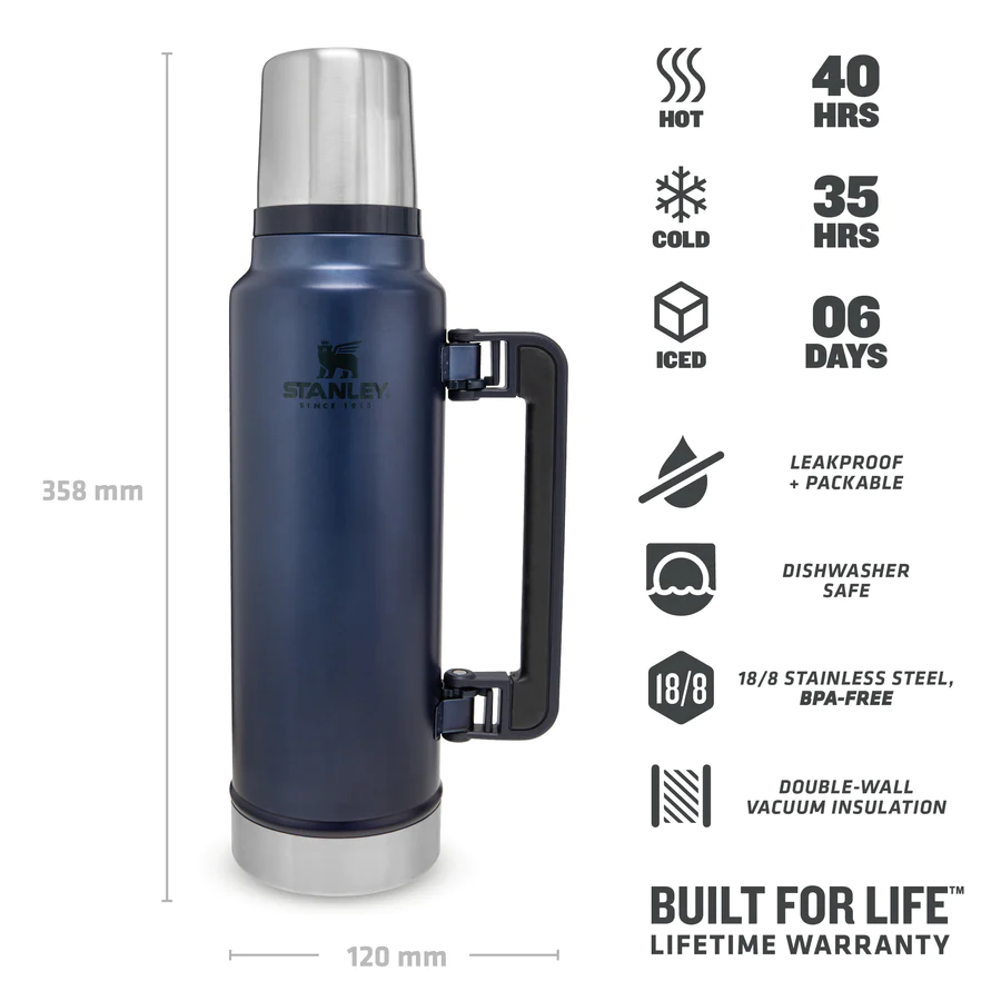 Legendary Classic Bottle Thermos 1,4L Nightfall