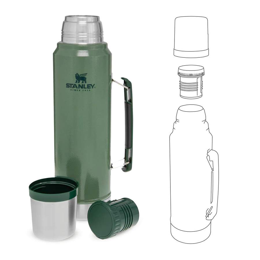 Legendary Classic Bottle Thermos 1L Groen