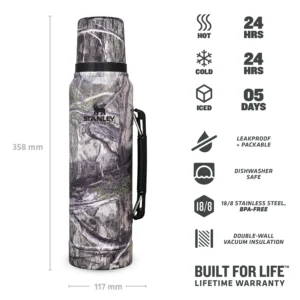 Legendary Classic Bottle Thermos 1L Mat Mossy Oak