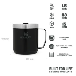 Legendary Camp Mug Thermos 0,35L Mat Zwart