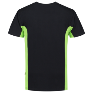 T-Shirt Bicolor Borstzak Blacklime