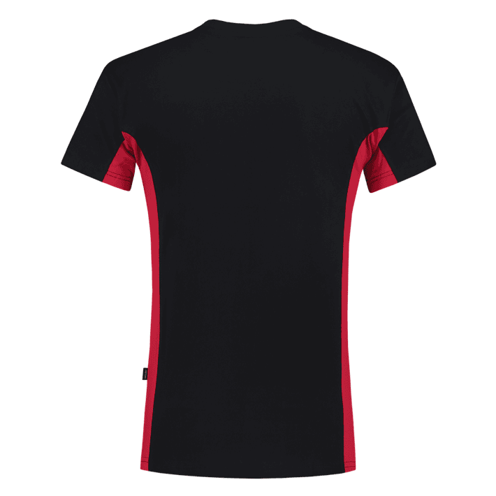T-Shirt Bicolor Borstzak Blackred