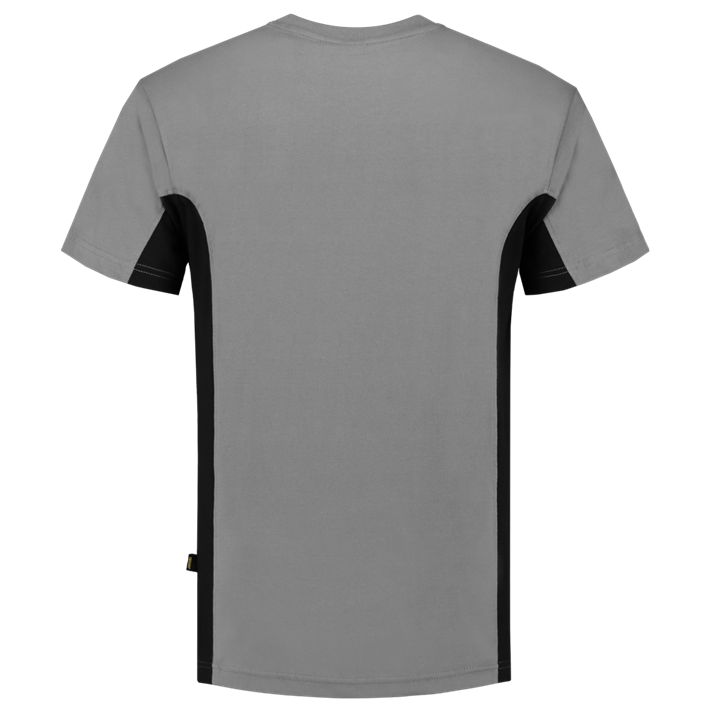 T-Shirt Bicolor Borstzak greyBlack