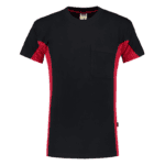 T-Shirt Bicolor Borstzak NavyRed
