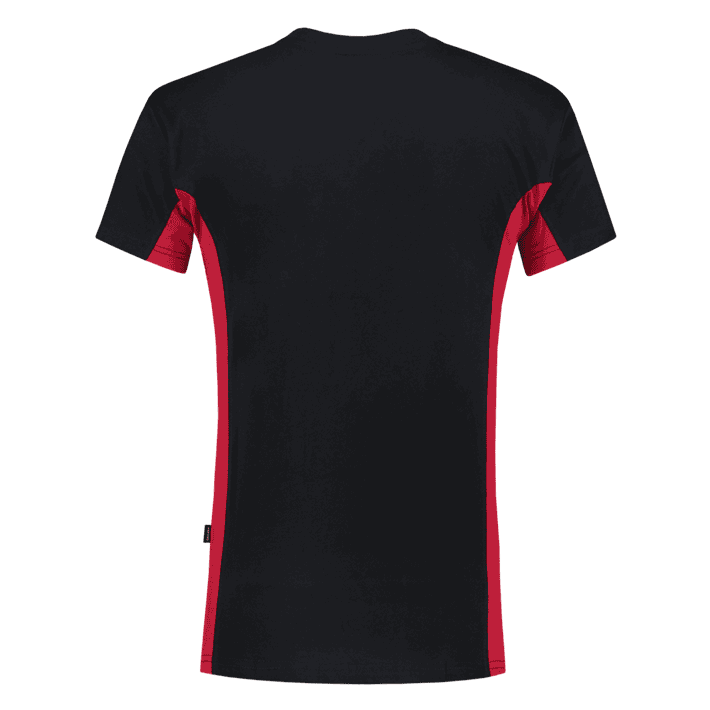 T-Shirt Bicolor Borstzak NavyRed