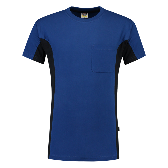 T-Shirt Bicolor Borstzak Navyroyal