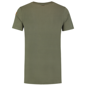 T-Shirt Premium V Hals Heren Army