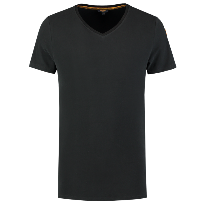 T-Shirt Premium V Hals Heren Black