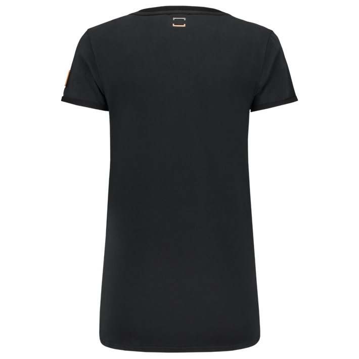 T-Shirt Premium V Hals Dames Black