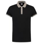 Poloshirt Bicolor Fitted BlackGrey