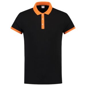 Poloshirt Bicolor Fitted Blackoran