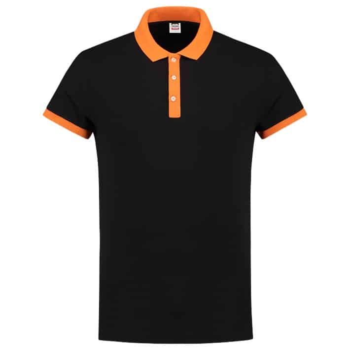 Poloshirt Bicolor Fitted Blackoran