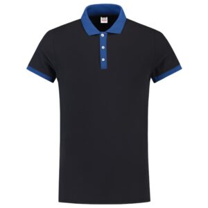 Poloshirt Bicolor Fitted Navyroyal