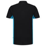 Poloshirt Bicolor Borstzak Blackturq