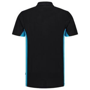 Poloshirt Bicolor Borstzak Blackturq