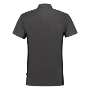 Poloshirt Bicolor Borstzak DgreyBlack