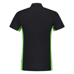 Poloshirt Bicolor Borstzak NavyLime