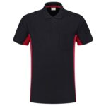 Poloshirt Bicolor Borstzak NavyRed