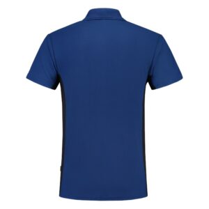 Poloshirt Bicolor Borstzak Royalnavy