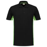 Poloshirt Bicolor Blacklime