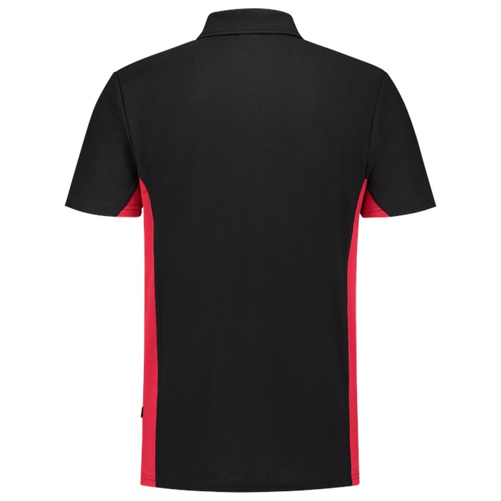 Poloshirt Bicolor Blackred