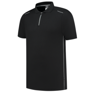 202703 Poloshirt Accent Zwart/Grijs