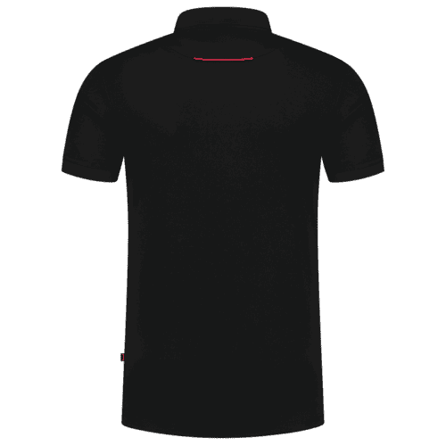 202703 Poloshirt Accent Black/Red