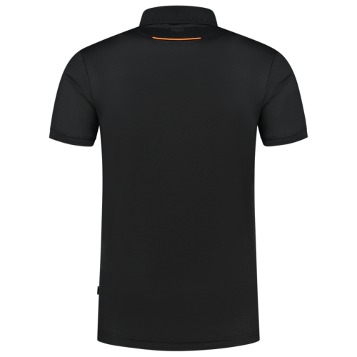 202703 Poloshirt Accent Black/Orange