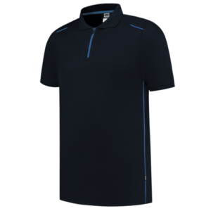 202703 Poloshirt Accent Navy/Royal Blue