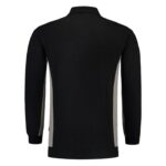 Polosweater Bicolor Borstzak BlackGrey