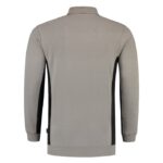 Polosweater Bicolor Borstzak greyBlack
