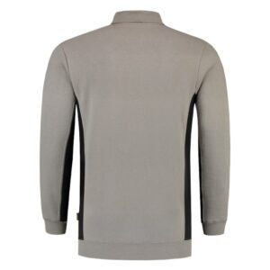 Polosweater Bicolor Borstzak greyBlack