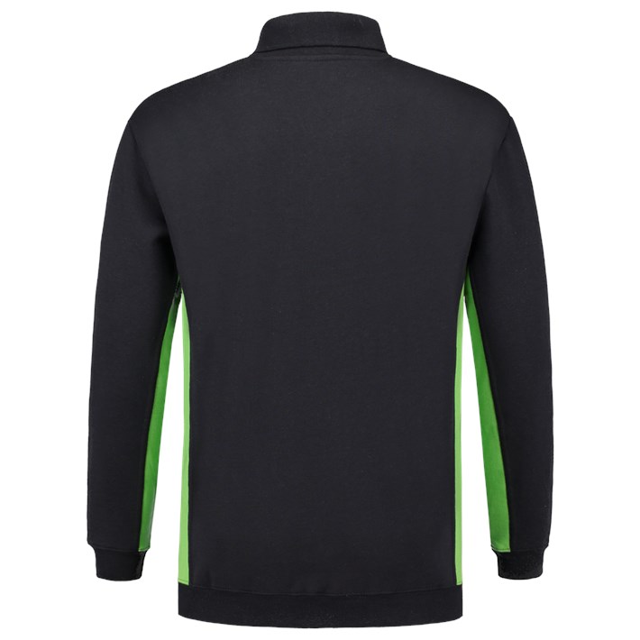 Polosweater Bicolor Borstzak NavyLime