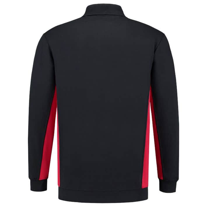 Polosweater Bicolor Borstzak NavyRed