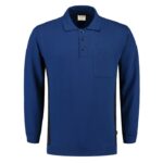 Polosweater Bicolor Borstzak Royalnavy