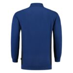 Polosweater Bicolor Borstzak Royalnavy