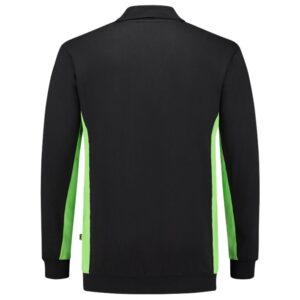 Polosweater Bicolor Blacklime